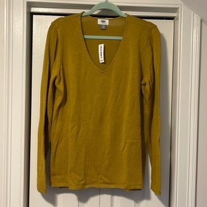 Mustard V neck sweater